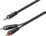 Soundsation 3.5mm male - RCA male Cable Black 1.5m (SJRR-15BK)