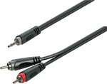 Soundsation 3.5mm male - RCA male Cable Black 3m (SJRR-30BK)