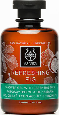 Apivita Refreshing Fig Αφρόλουτρο σε Gel με Αιθέρια Έλαια 300ml