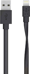 Belkin MIXIT Flat USB to Lightning Cable Black 1.2m (F8J148BT04-BLK)