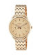 Fossil Tailor Multifunction Watch with Pink Gold Metal Bracelet