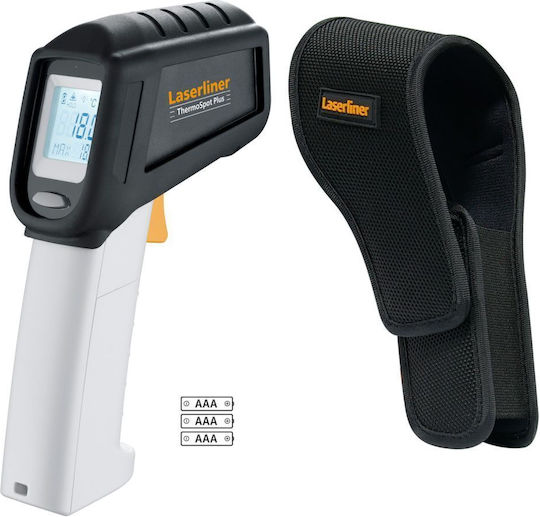 Laserliner ThermoSpot Plus Инфрачервен термометър за температури от -38°C до 600°C със съотношение на разстоянието 12:1