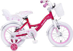 Byox Flower 14" Παιδικό Ποδήλατo BMX με Σκελετό Αλουμινίου Φούξια