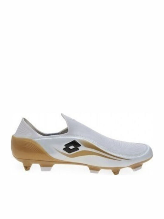 Lotto Zhero Gravity FG 2T Pantofi de Fotbal cu crampoane Albe