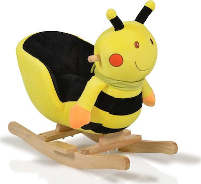 Moni Bill The Bee Rocking Toy Μέλισσα for 18++ months With Sound & Music with Max Load Capacity 20kg Yellow