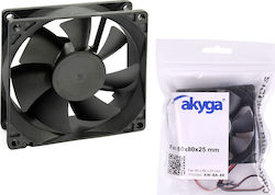 Akyga AW-8A Ventilator Carcasă 80mm cu Conexiune 2-Pin 1buc