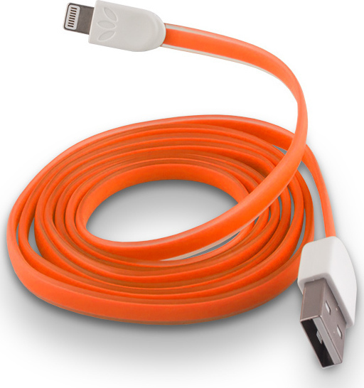 Forever Flat USB to Lightning Cable Orange 1m (0012050) Skroutz.gr