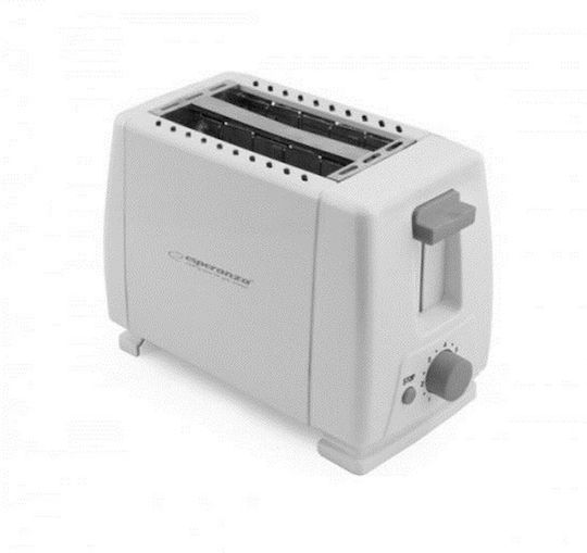 Esperanza EKT001 EKT001 Toaster 2 Slots 700W White