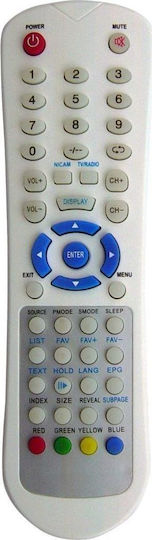 KAL Electronics Kompatibel Fernbedienung 0118 für Τηλεοράσεις F&U