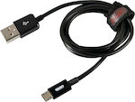 Lampa USB 2.0 to micro USB Cable Black 1m (ΧΕL3893.1/T)