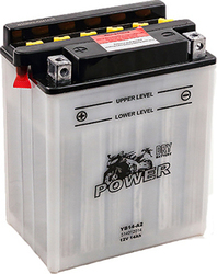 Power Batteries Motorradbatterie 160A mit Kapazität 14Ah