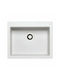 Pyramis Istros 1B 070044911 Drop-In Spüle aus Verbundgranulat B61xT50cm Snow