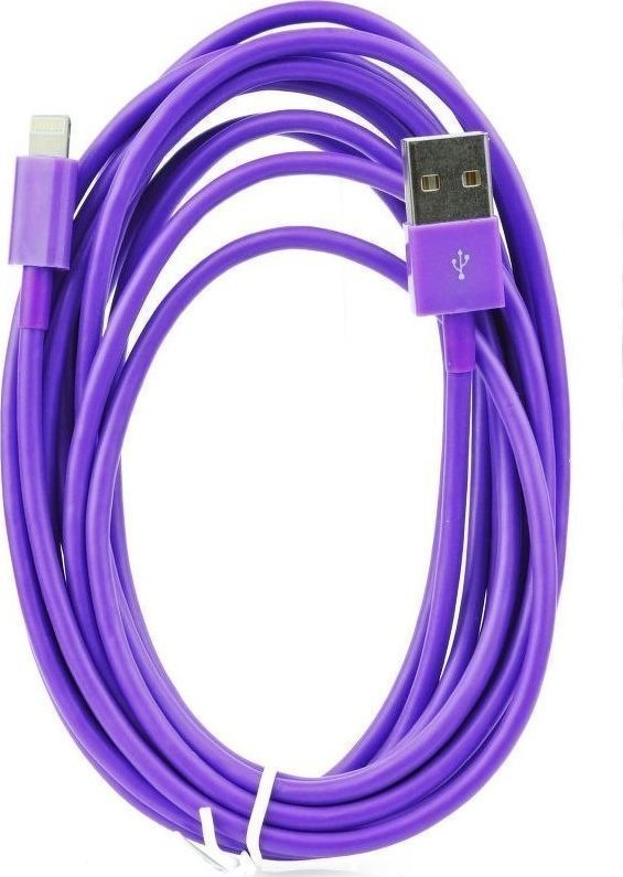 OEM USB to Lightning Cable Purple 3m (ΚΙΝ404 purple) Skroutz.gr