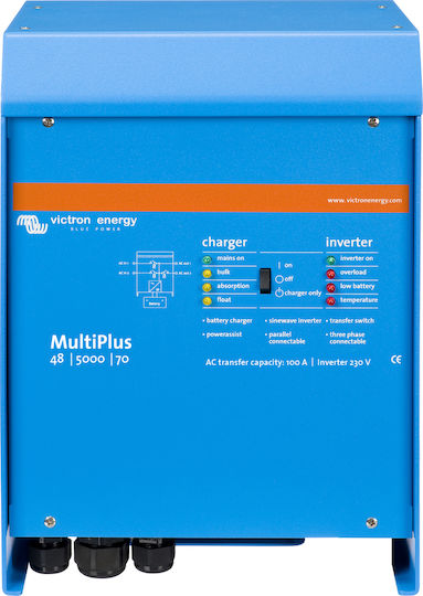 Victron Energy MultiPlus 48/5000/70 Inverter Καθαρού Ημιτόνου 48V Μονοφασικό