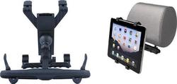 Mobile Phone Holder and Tablet Car Στήριξης iPad & Tablet για Προσκέφαλο Αυτοκιν with Adjustable Hooks Black