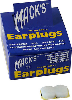 Mack's Pillow Soft Silicone Earplugs White 48pcs 34100