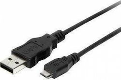 Aculine USB-010 Regular USB 2.0 σε micro USB 1.8m Μαύρο