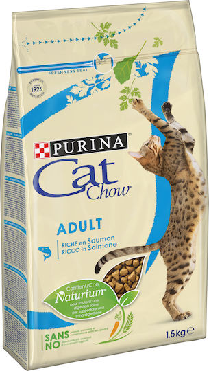 Cat Chow Ξηρά Τροφή για Ενήλικες Γάτες με Σολομό / Τόνο 1.5kg