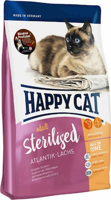 Happy Cat Sterilised Atlantic Salmon Dry Food for Adult Neutered Cats with Salmon 4kg