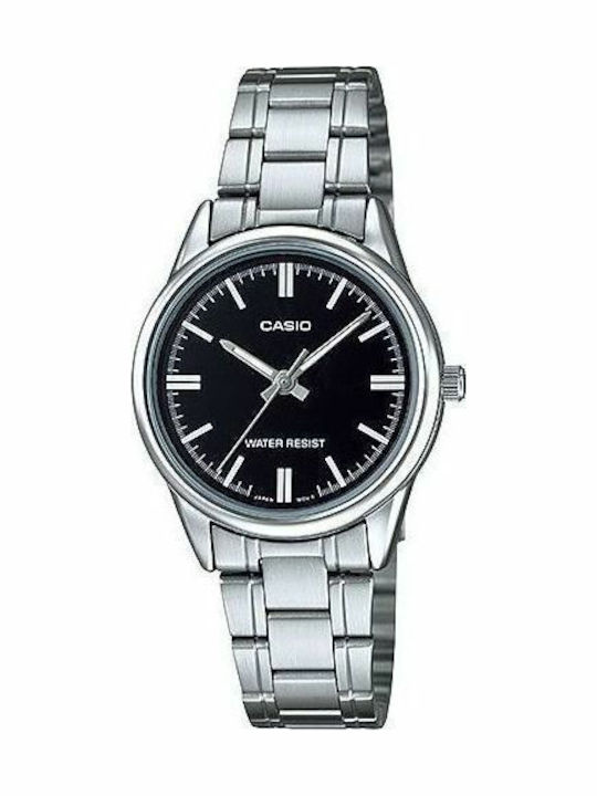 Casio Damen Uhr mit Silber Metallarmband