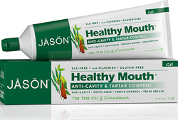 Jason Healthy Mouth Anti Cavity Tartat Control Οδοντόκρεμα κατα της Τερηδόνας Tea Tree Oil & Cinnamon 170gr