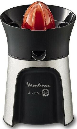 Moulinex Vitapress Elektrischer Entsafter 100W mit Gewicht 600ml Edelstahl Silber