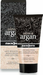 Macrovita Olive & Argan Light 24ωρη Ενυδατική & Αντιγηραντική Κρέμα Προσώπου για Λιπαρές Επιδερμίδες κατά των Ρύπων 50ml