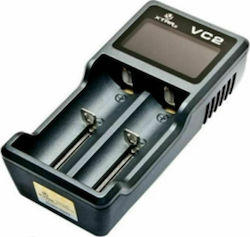 XTAR VC2 USB Φορτιστής 2 Μπαταριών Li-ion Μεγέθους 18650