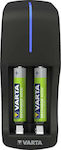 Varta Mini Charger 2 Batterien Ni-MH Größe AA/AAA Set mit 2x AAA 800mAh