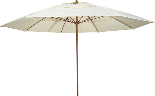 Professionelle Rundschreiben Garten- und Terrassen-Sonnenschirm Ecru Metall