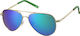 Polaroid Aviator Παιδικά Γυαλιά Ηλίου με Polarized Καθρέφτη Φακό Χρυσά