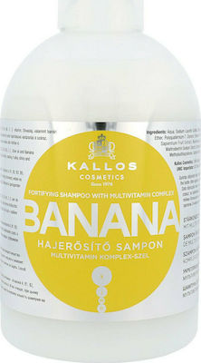 Kallos Banana Fortifying Shampoos Reconstruction/Nourishment for Dry Hair 1000ml