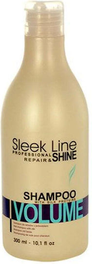 Sleek Line Volumen Shampoo zur Restrukturierung, Pflege und Feuchtigkeitspflege 300 ml