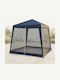 Campus Gazebo Grădină Albastru x3m