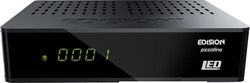 Edision Satellite Decoder Piccollino LED 01-07-0010 Full HD (1080p) DVB-S2 with PVR Recording Function in Black Color