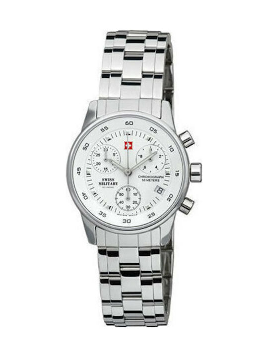 Swiss Military by Chrono Women's Watch Chronograph with Silver Metal Bracelet