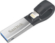 Sandisk iXpand v2 16GB USB 3.0 Stick with Connection Lightning & USB-A Black