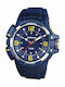 Xonix Spor Men's Watch 52mm Battery with Blue Rubber Strap