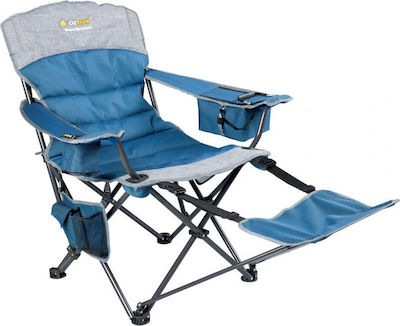 OZtrail Monarch Footrest Stuhl Strand Blau FCE-MONF-F