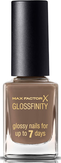 Max Factor Glossfinity Glossy Nail Polish Brown 11ml