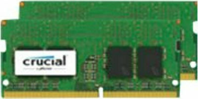 Crucial 8GB DDR4 RAM με 2 Modules (2x4GB) και Ταχύτητα 2400 για Laptop