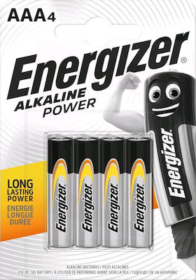 Energizer Power Αλκαλικές Μπαταρίες AAA 1.5V 4τμχ