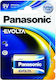 Panasonic Evolta Αλκαλική Μπαταρία 9V 1τμχ