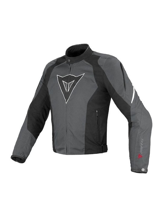 Dainese Laguna Seca Tex Dark Gull Gray/Black/White Bărbați Jachetă de motocicletă 4 Anotimpuri Gri 1735154-R35
