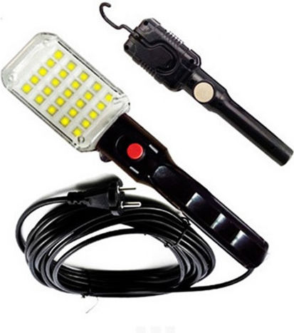 Electric Work Light with Extension Cord LED Workshop Light 25 Led - 10m Cable