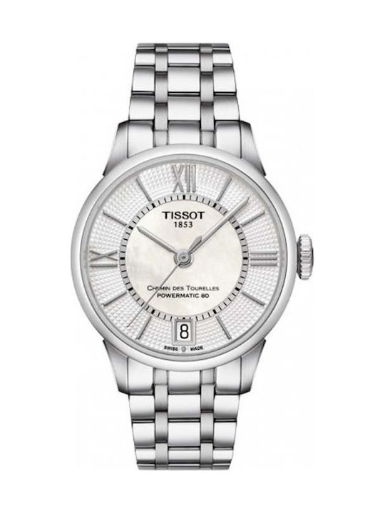 Tissot Ceas Automat cu Argintiu Brățară Metalică T099.207.11.118.00