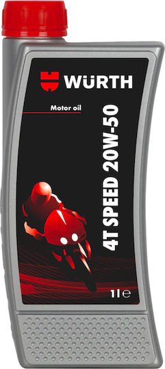 Wurth 4T speed Motorcycle Oil for Four-Stroke Engines 20W-50 1lt