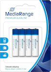 MediaRange Premium Αλκαλικές Μπαταρίες AAA 1.5V 4τμχ