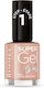 Rimmel Super Gel By Kate Step 1 Glossy Βερνίκι Νυχιών Μακράς Διαρκείας Μπεζ 12ml