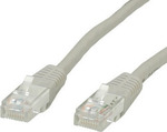 Roline U/UTP Cat.5e Ethernet Network Cable 0.5m Gray 1pcs